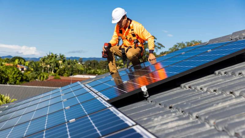 Panneaux solaires à Nyon dans le canton de Vaud